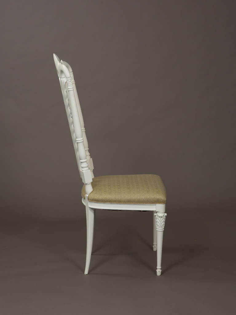 Eight Italian Neoclassical Design Chairs In Good Condition For Sale In New York, NY