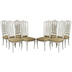Eight Italian Neoclassical Design Chairs 4