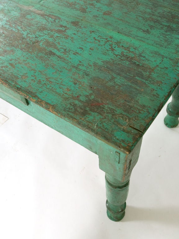 Antique Painted Farm Table 1