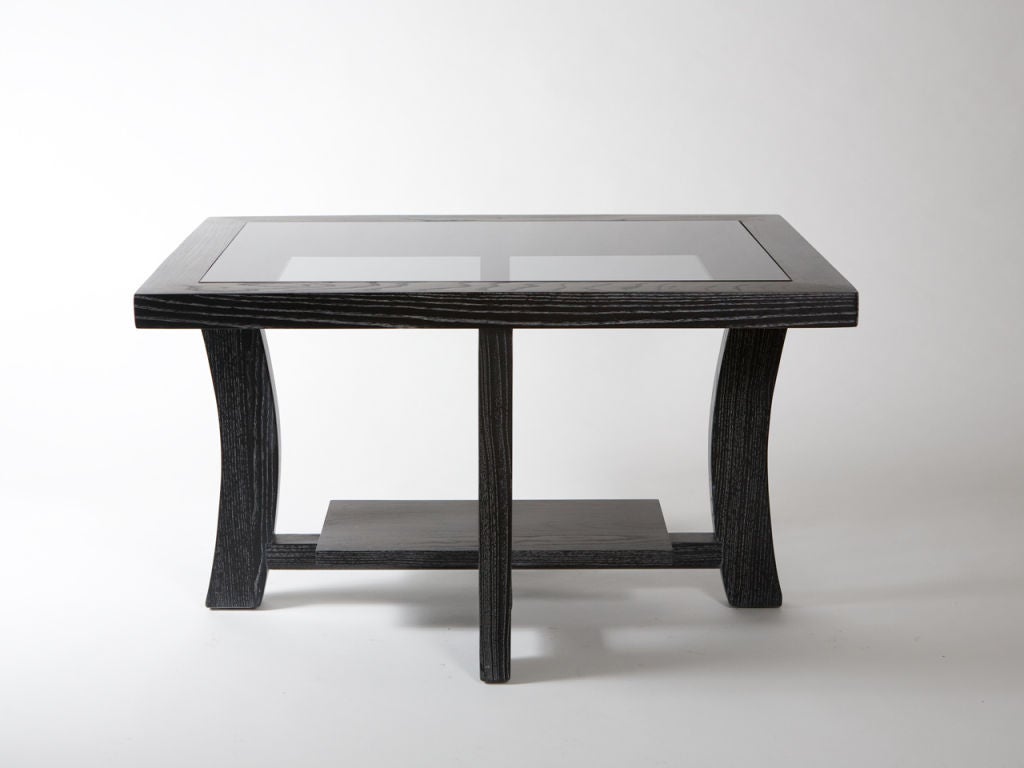 Bois Paire de tables d'appoint Paul Frankl de style mi-siècle moderne en vente