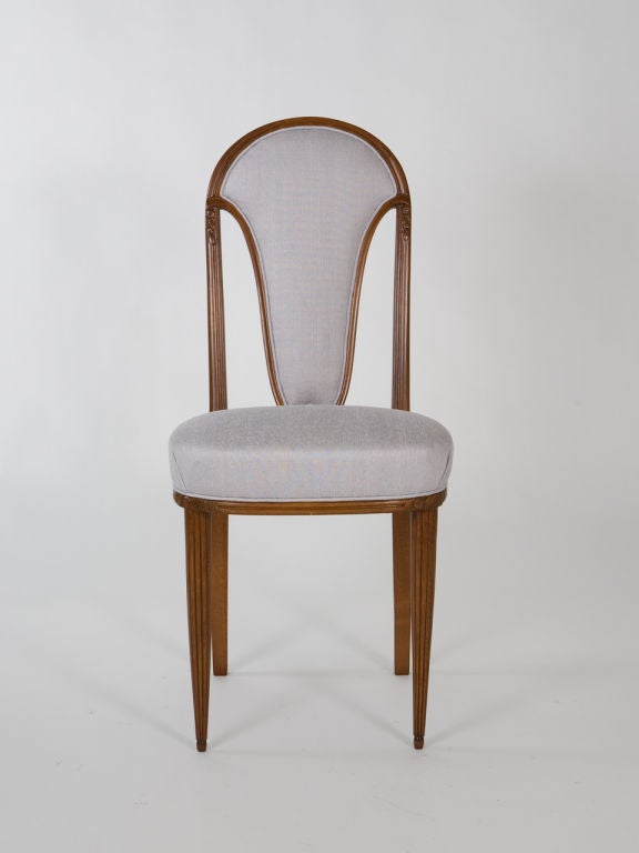 Four French Art Deco Side Chairs In Good Condition For Sale In New York, NY