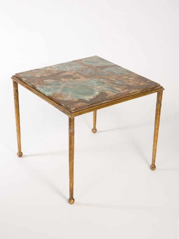 Gilt Metal Occasional Table