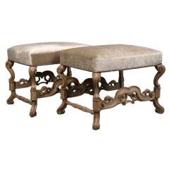 Pair of Large Scale Neo-Baroque Stools