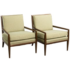 Pair of Arm Chairs attributed to Robsjohn-Gibbings
