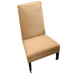 19th Century Side Chair with Mahogany Legs