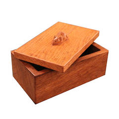 Boîte à bijoux en chêne "Mouseman" ancienne