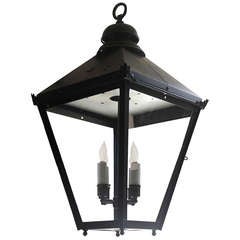 Antique Painted Copper Lantern