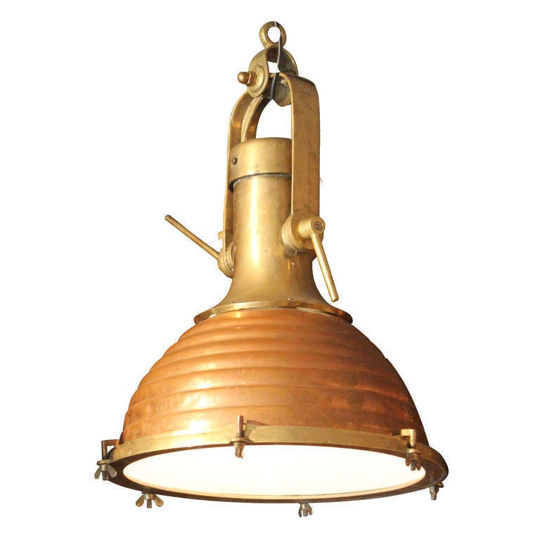 Copper and Brass Ship's Light