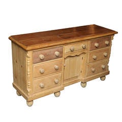 Antique English Pine Sideboard