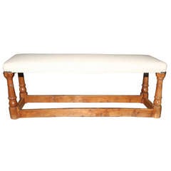 19th Century Yew Wood Bench