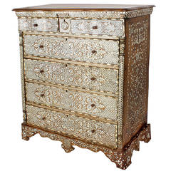 Exceptional Syrian Gentlemans Chest of Drawers