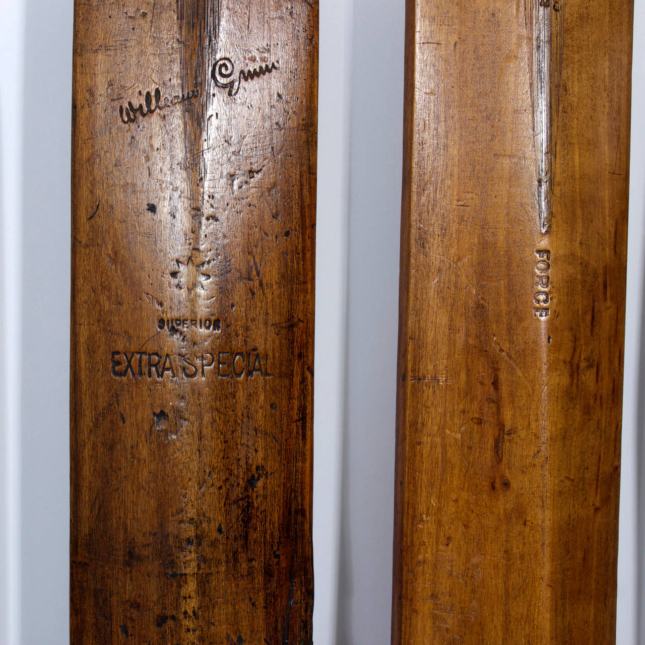 Collection of Fvie Cricket Bats, Great Color and Patina 1