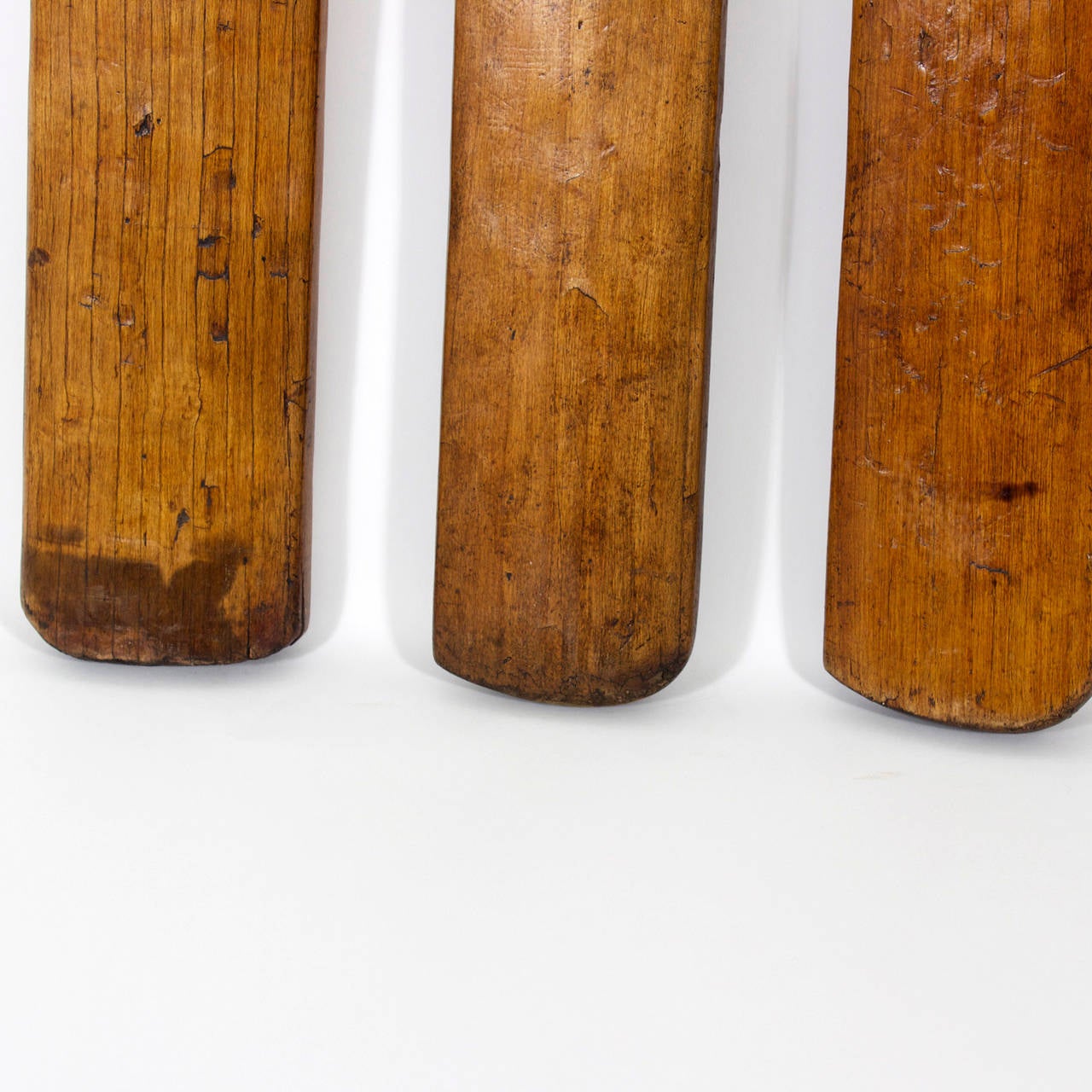 Collection of Fvie Cricket Bats, Great Color and Patina 4