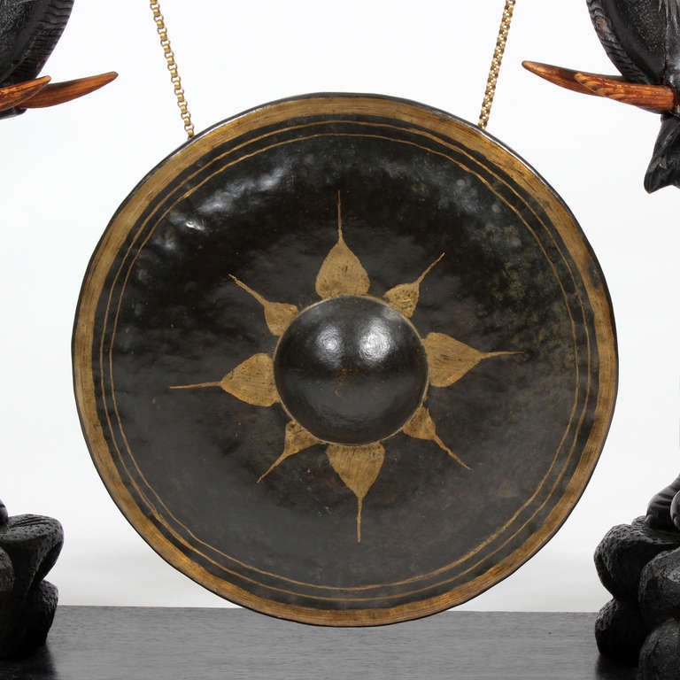 Indian Early to Mid 20th Century Large Elephant Dinner Gong