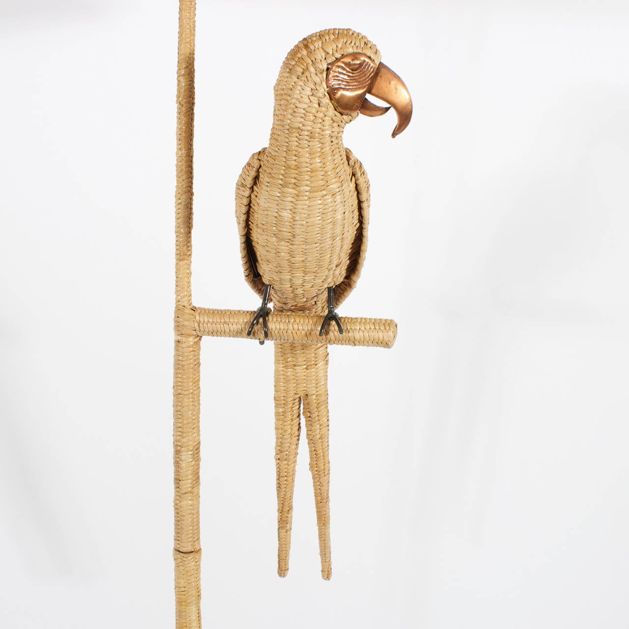 Mexican Labeled Mario Torres Parrot Floor Lamp