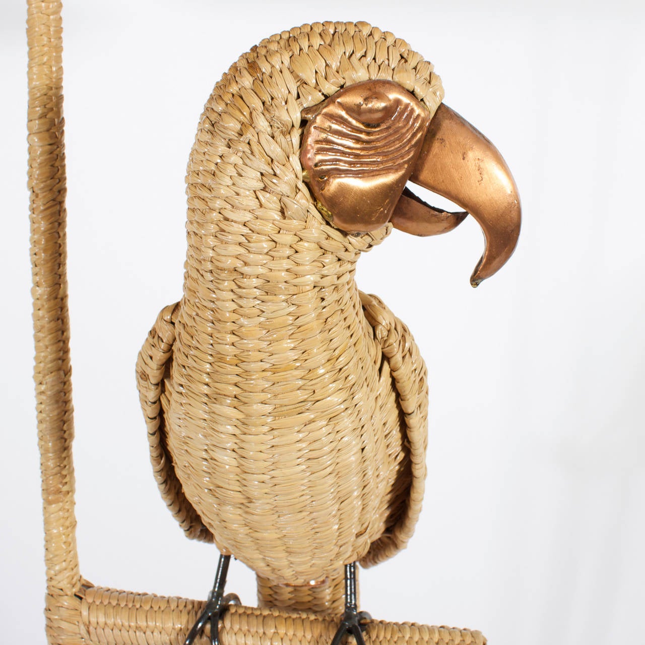 Labeled Mario Torres Parrot Floor Lamp In Excellent Condition In Palm Beach, FL