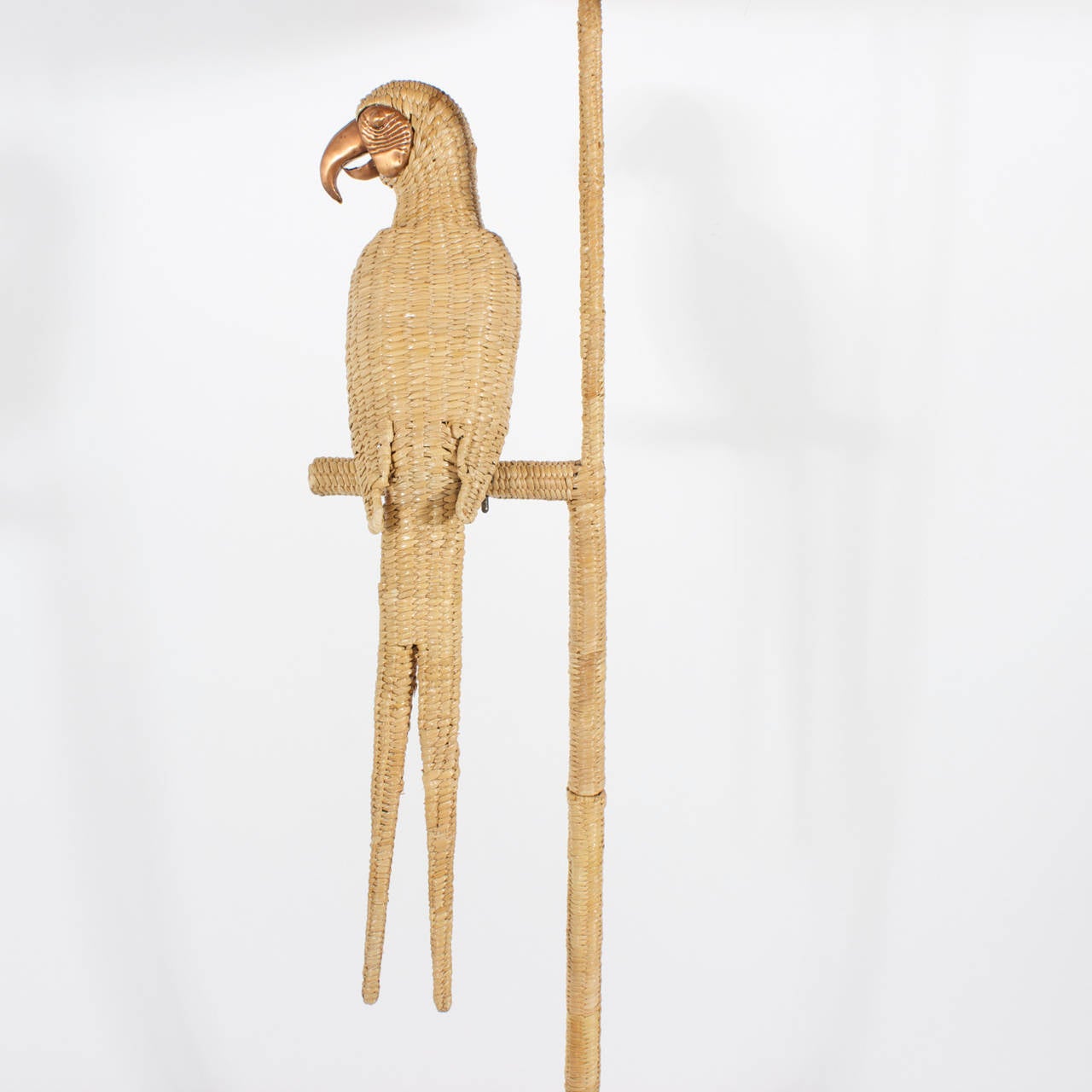 20th Century Labeled Mario Torres Parrot Floor Lamp