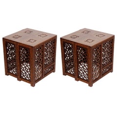 Pair of Collapsible Cube Tables