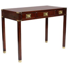 Campaign 3 Drawer Writing Table or Desk