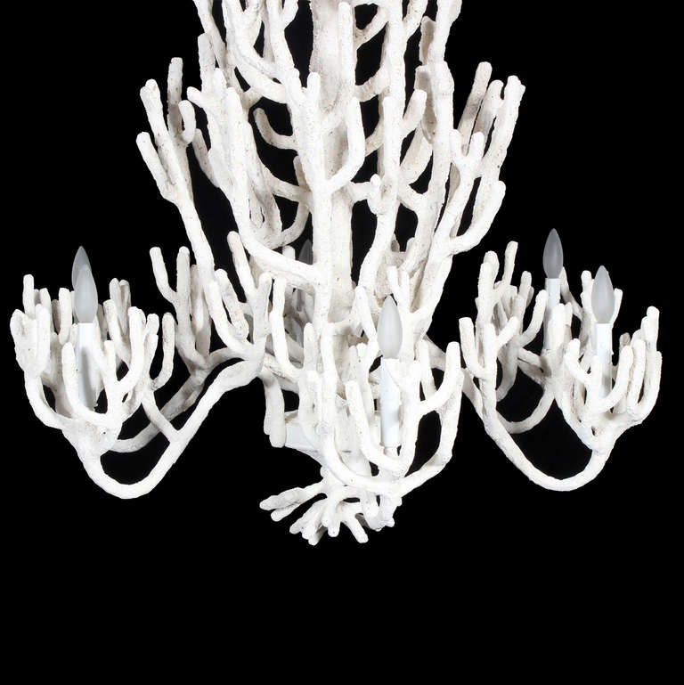 Large Custom Faux Coral Chandelier 1