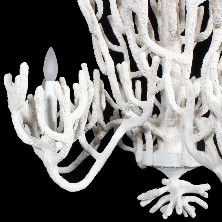 Large Custom Faux Coral Chandelier 3