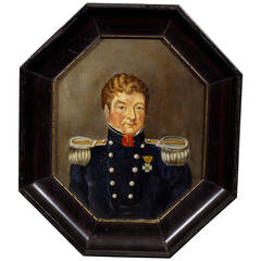 19th Century Miniature Painting of Mathias Johan Frederick Van Tets in Regalia
