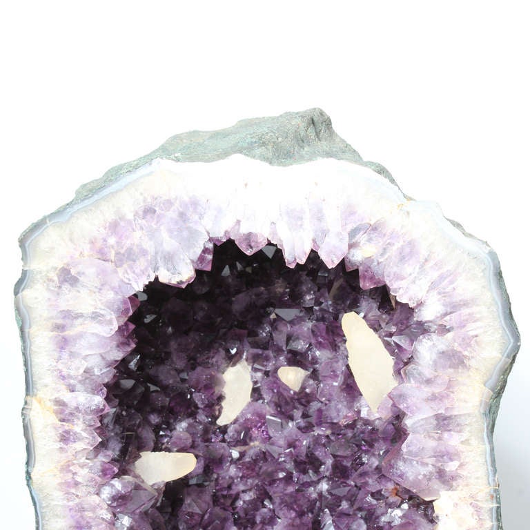 Organic Modern Large Amethyst Crystal Geode