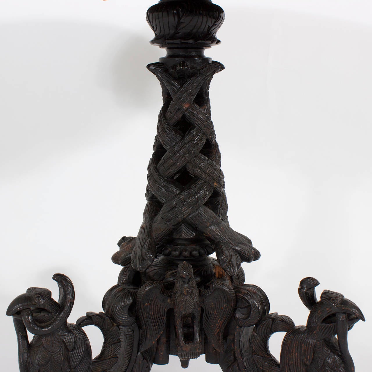 anglo indian carved table