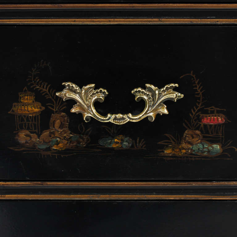 Chinoiserie Decorated Flat Top Desk 1