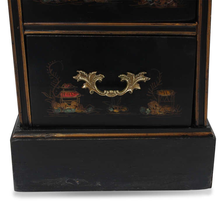 Chinoiserie Decorated Flat Top Desk 4