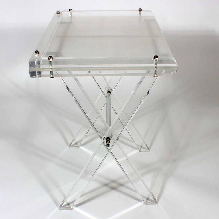 Late 20th Century Mid Century Large Lucite Butlers Tray