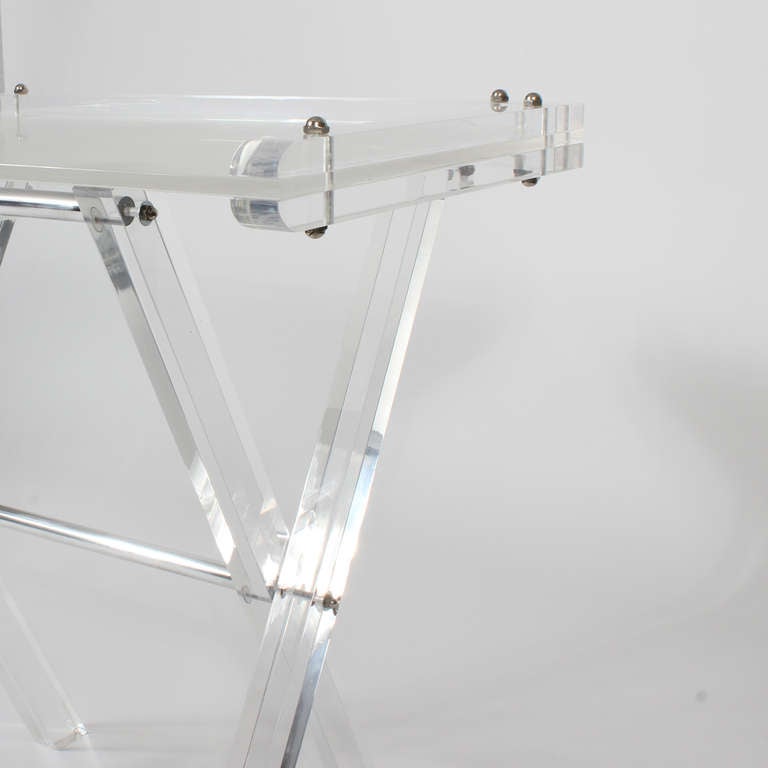 Mid Century Large Lucite Butlers Tray 1