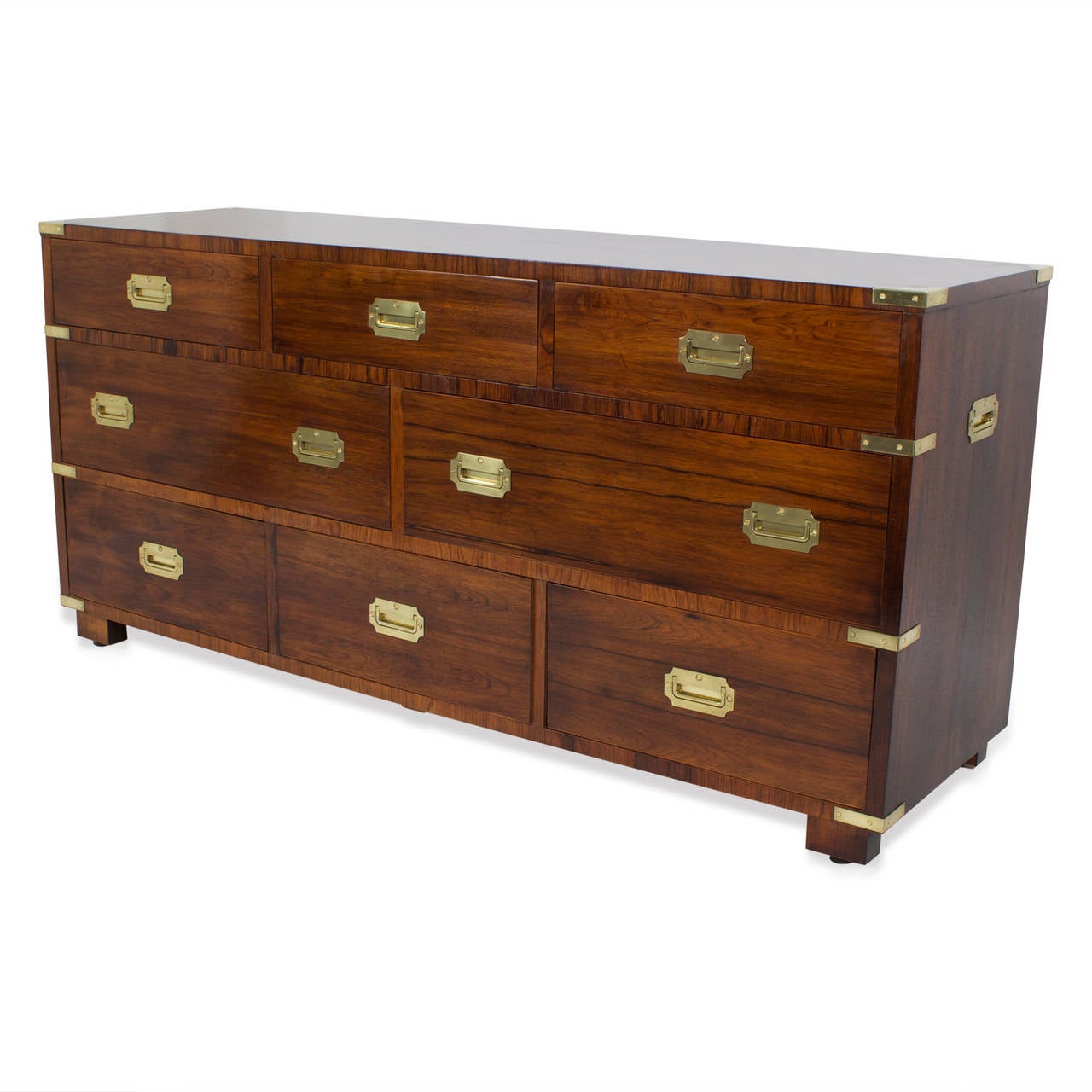 American Rosewood Campaign Style Chest or Sideboard