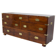 Rosewood Campaign Style Chest or Sideboard
