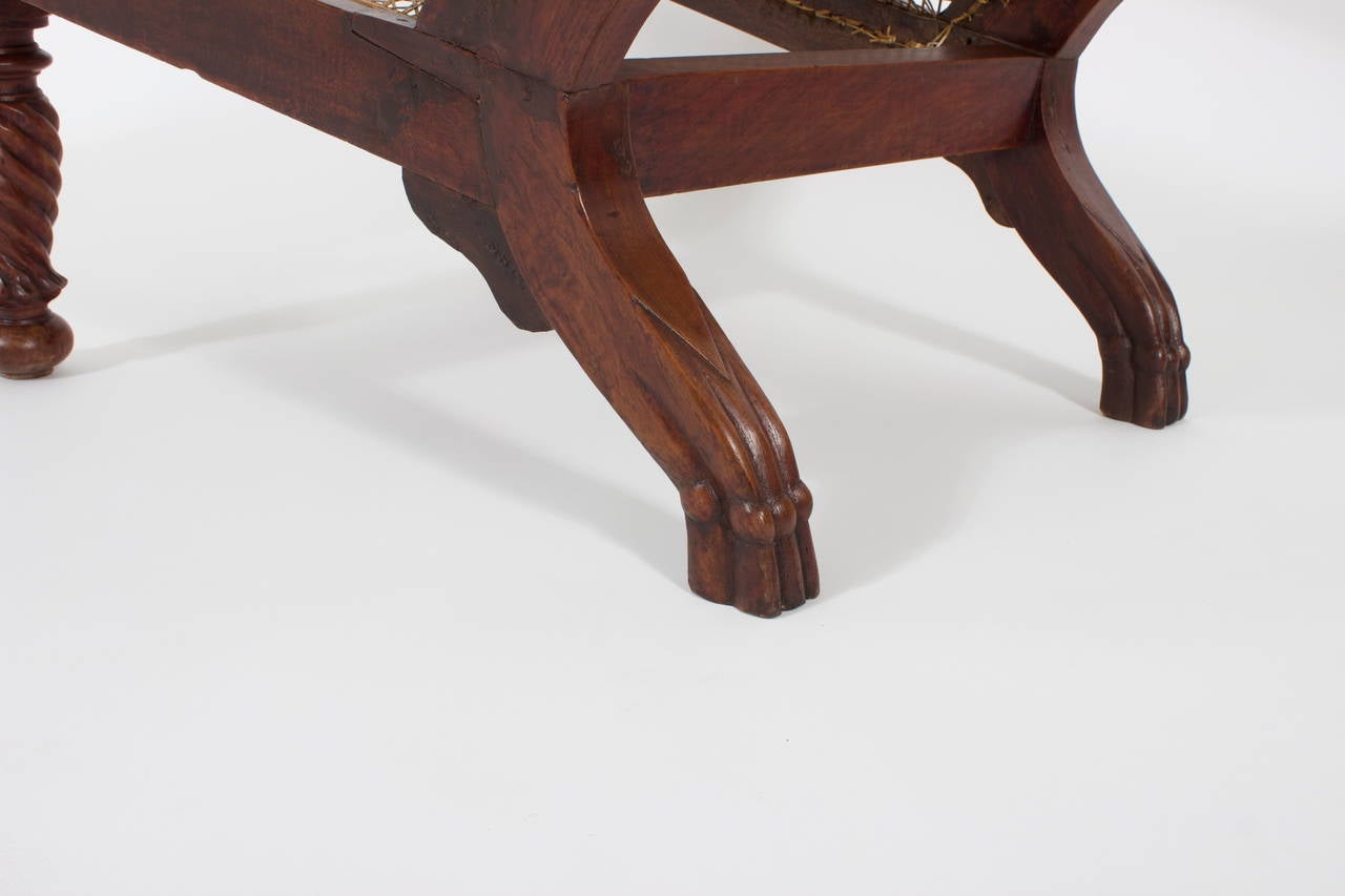 19th Century Anglo-Indian Mahogany Plantation Chair 2