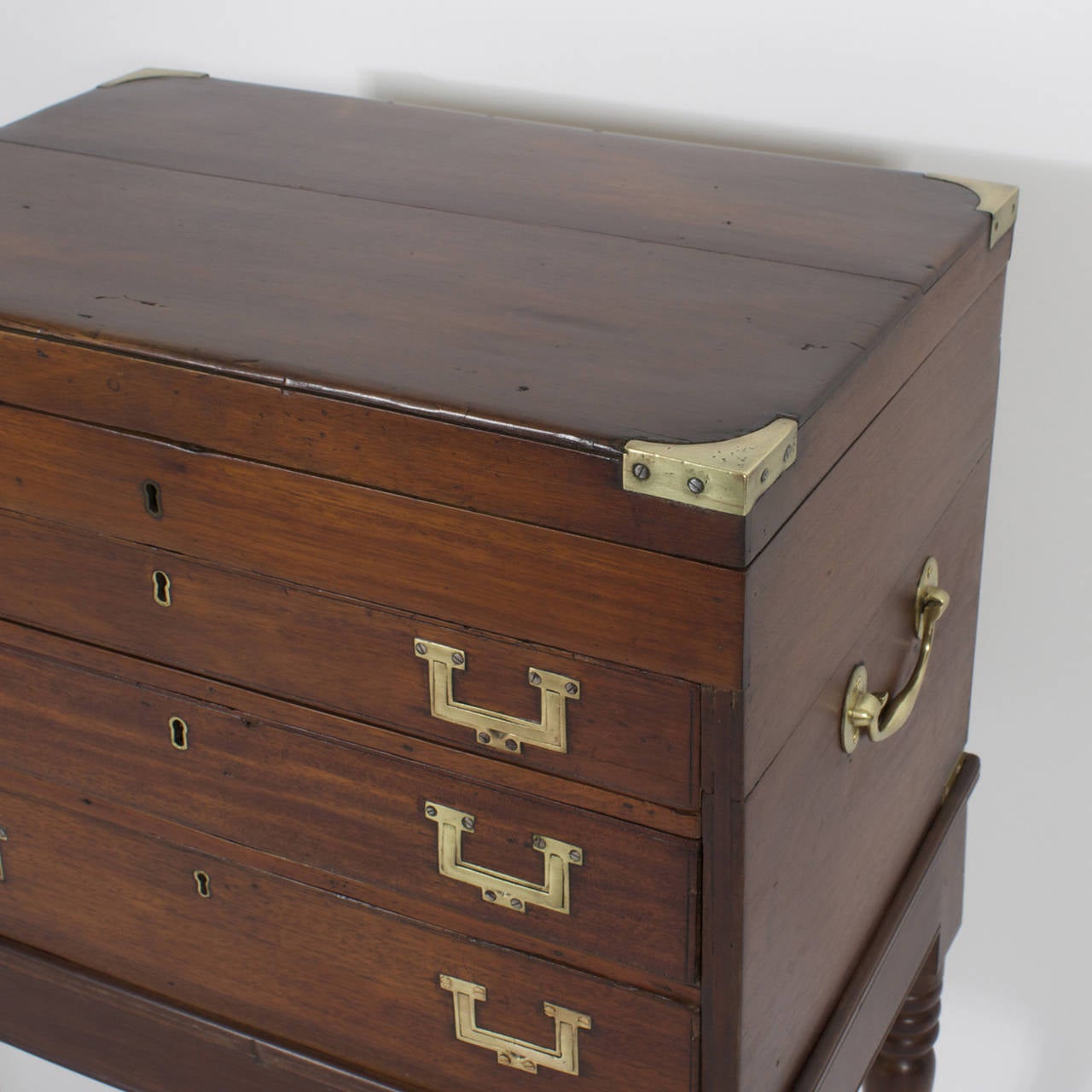 antique silverware chest on legs