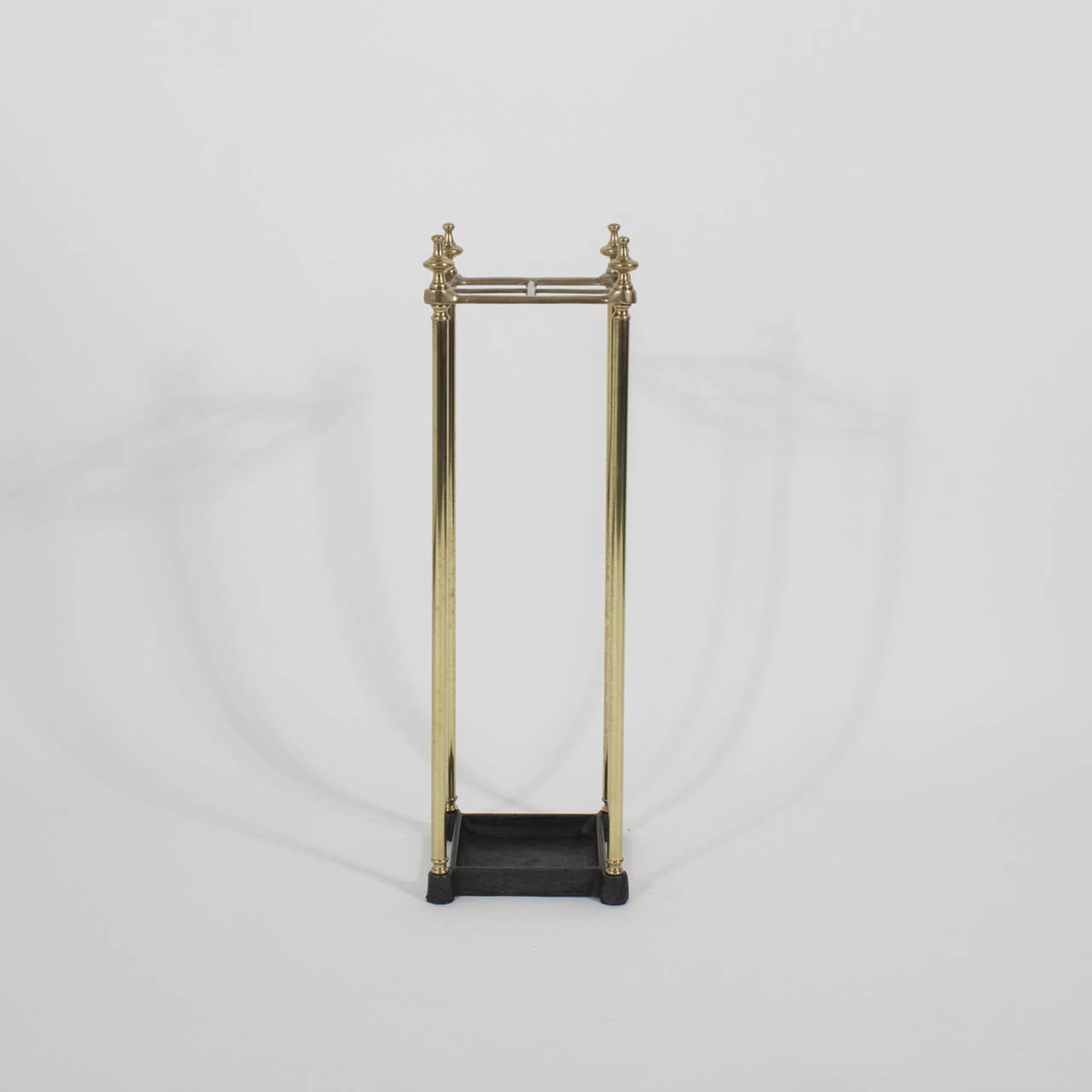 20th Century Mid-Century Brass and Iron Cane or Umbrella Stand