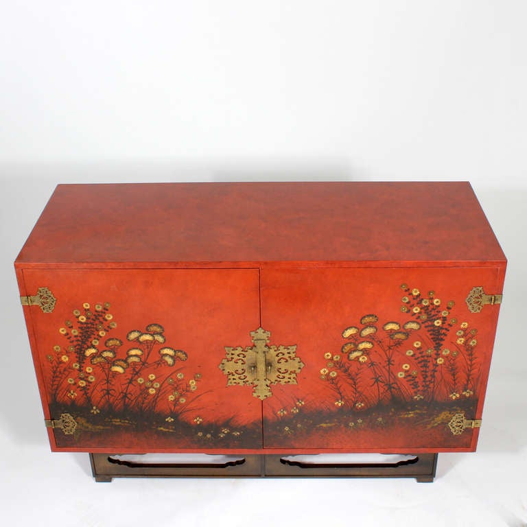 American Modern Chinoiserie Decorated Sideboard by Beacon Hill