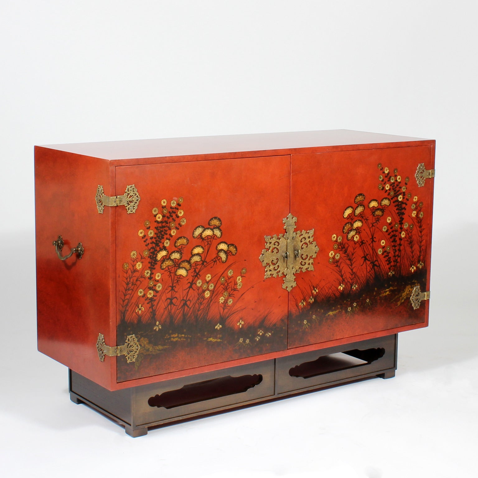 Modern Chinoiserie Decorated Sideboard by Beacon Hill