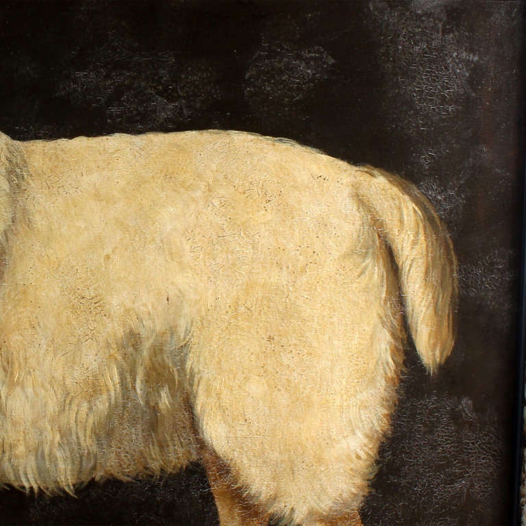 American A Large Oil Painting of a Sheep by William Skilling
