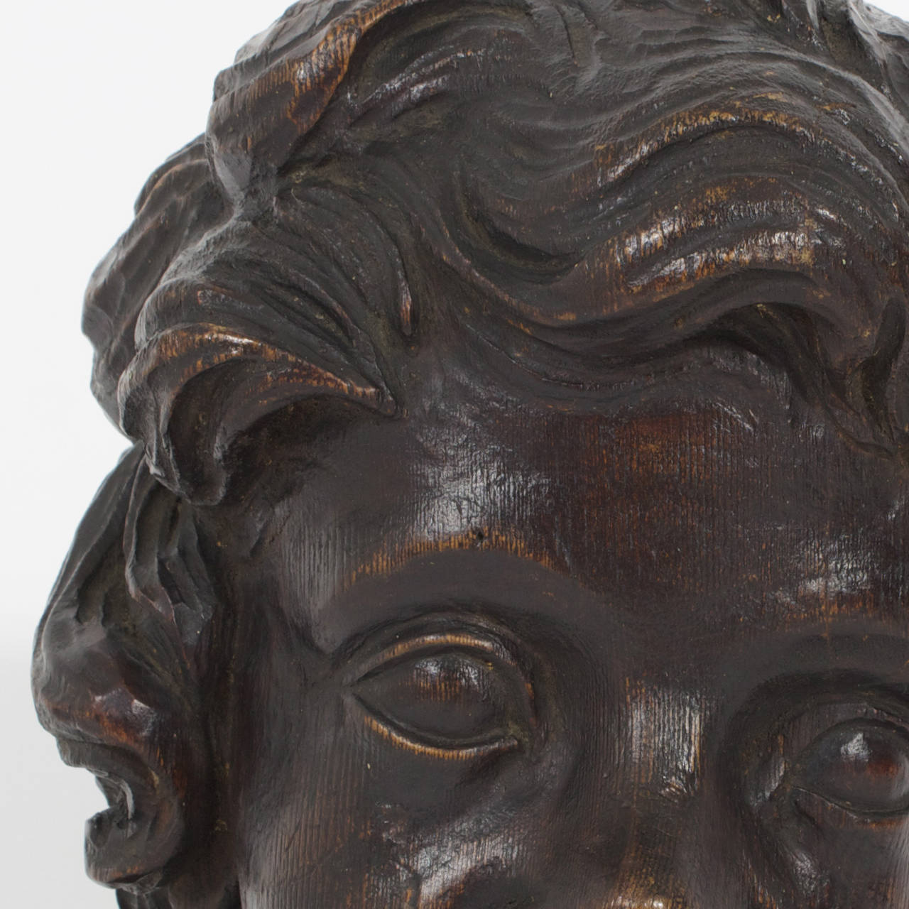 19th Century Wall Mounted or Standing Cherub Sculpture In Good Condition In Palm Beach, FL