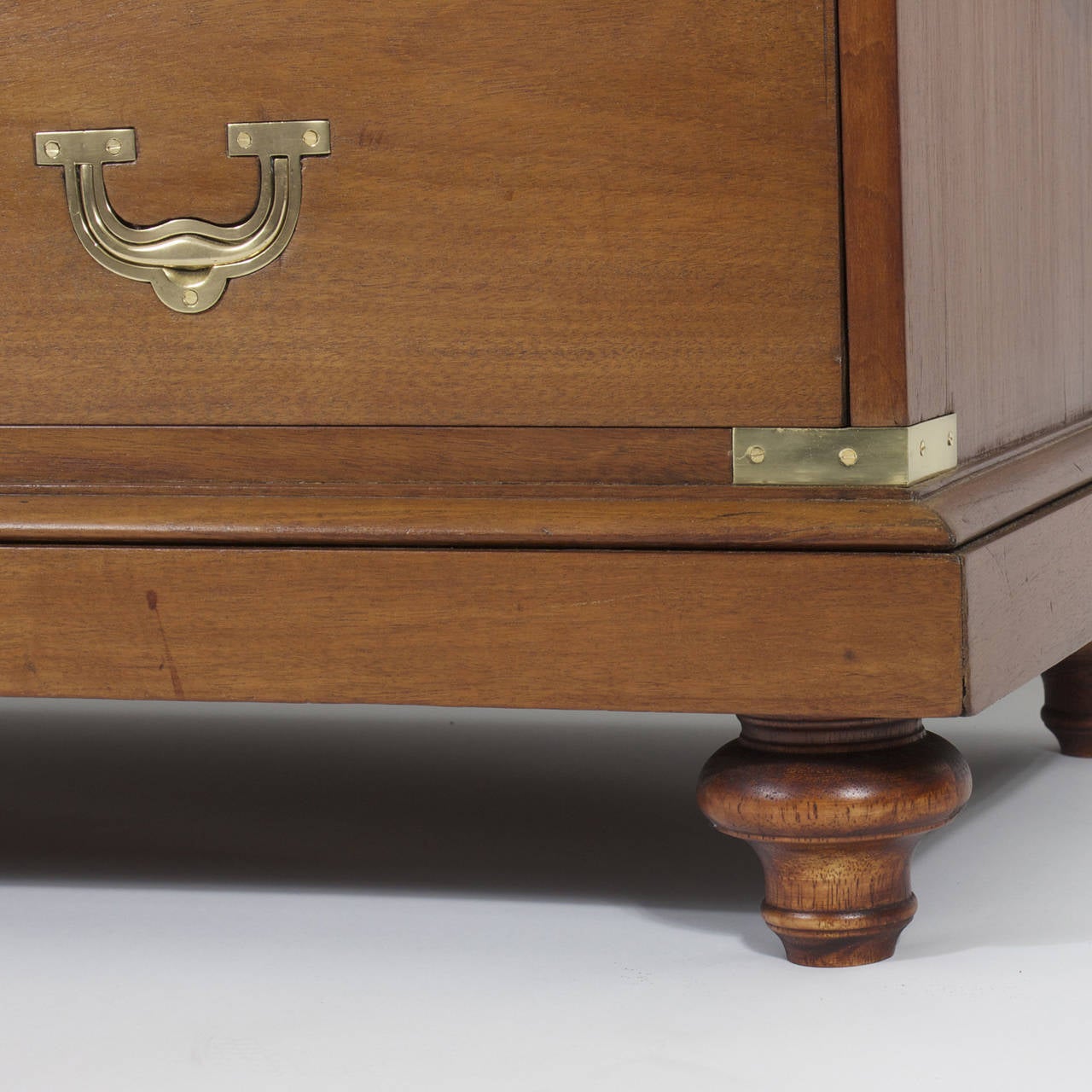 19th Century Camphor Wood Campaign Chest of Drawers 1