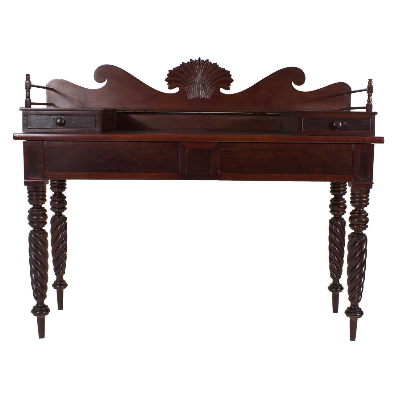Robust 19th Century Jamaican Mahogany Server at 1stDibs