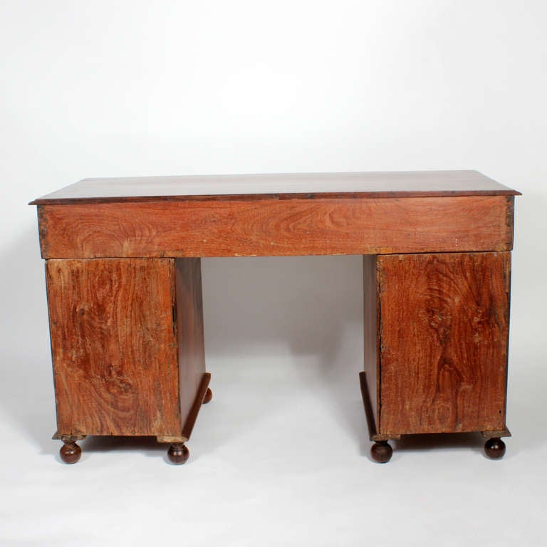 19th Century Three-Part Tropical Hardwood Campaign Desk 3