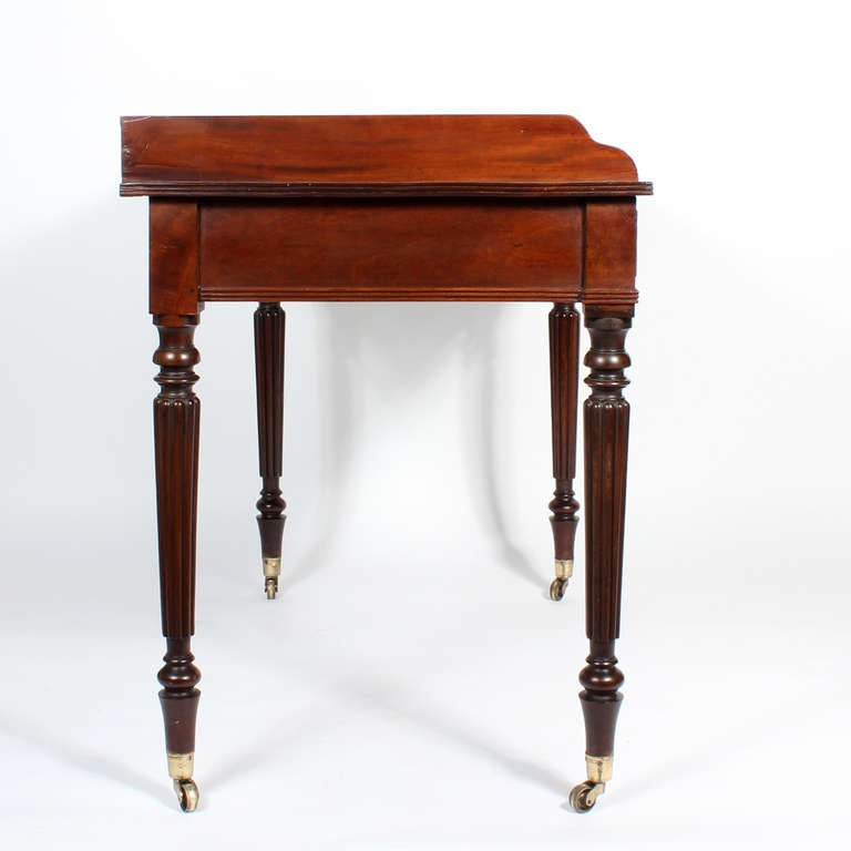 Mahogany 3 Drawer Table with Gallery