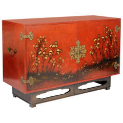 Vintage Modern Chinoiserie Decorated Sideboard by Beacon Hill
