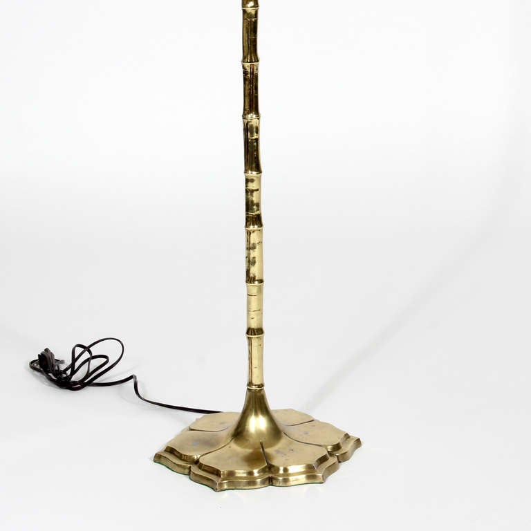 American Brass Faux Bamboo Floor Lamp by Chapman