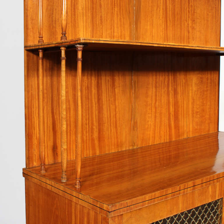 19th Century Satinwood Book Case or Display Shelves