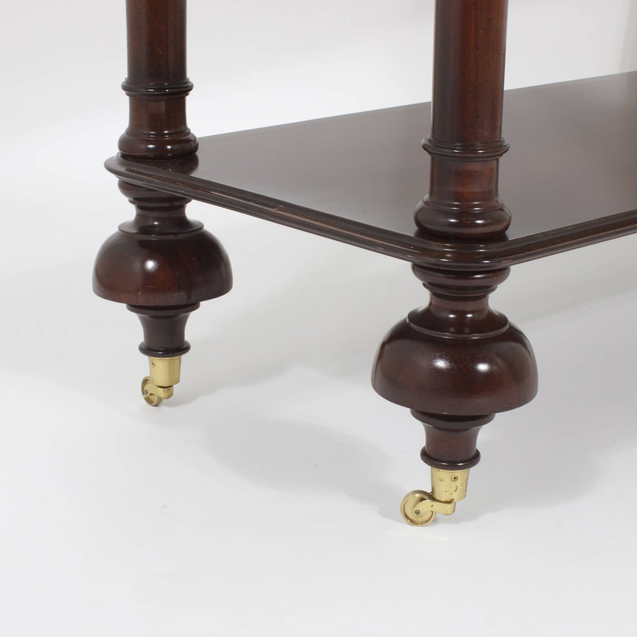 20th Century Three-Tiered Mahogany Set of Shelves or Étagerè For Sale