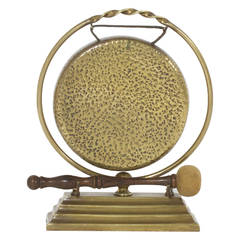 Hand Hammered Brass Dinner Gong with Mallet